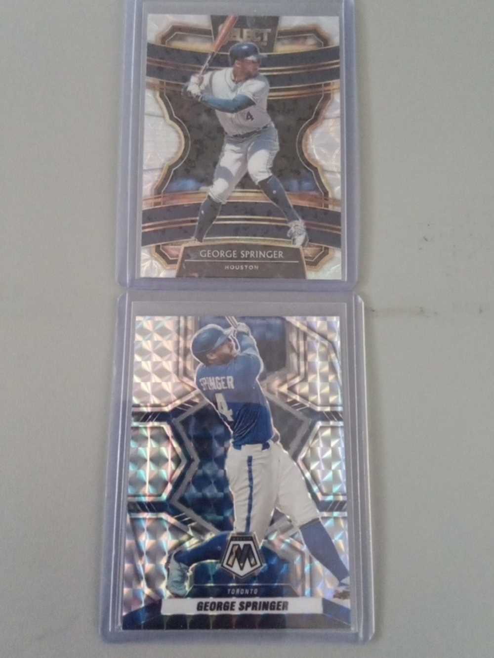 George Springer Baseball Card Lot - Blue/Silver Collector's Card